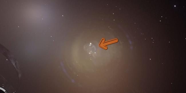 Starfield Cluster Of Glowing Particles Inside Temple